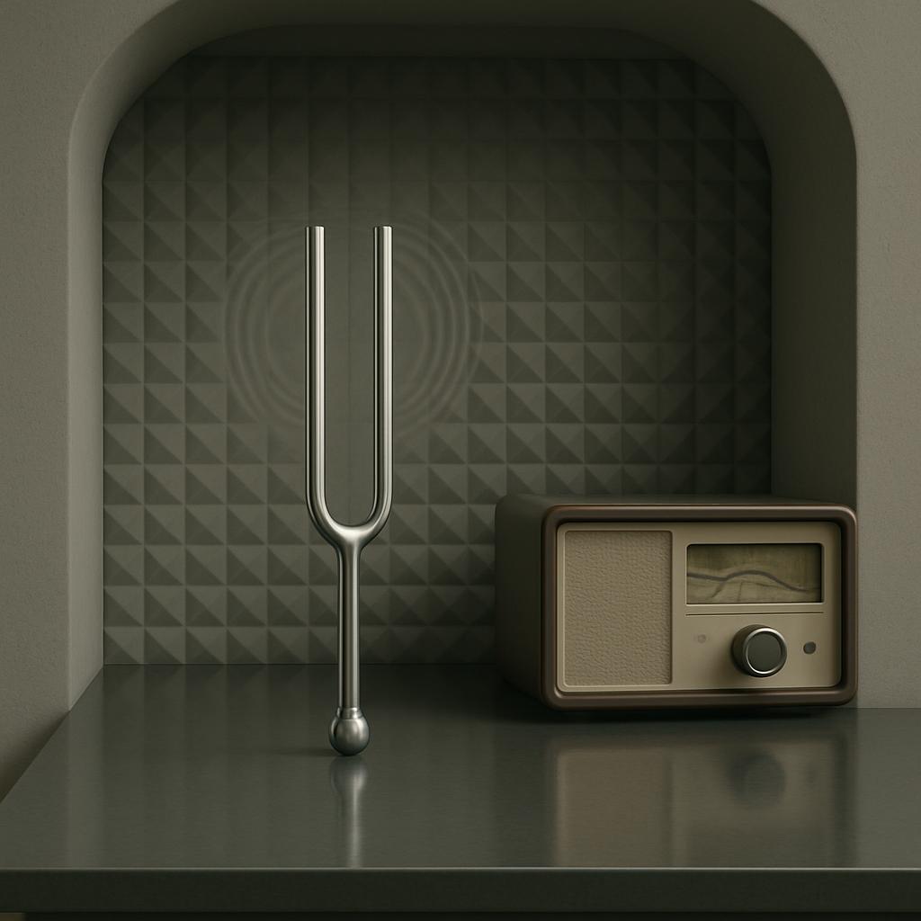 Instrument with a long, slender metal rod and a ball-shaped end.